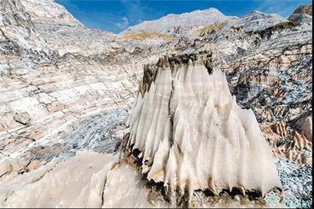 ریزش کوه نمک جاشک در اثر زلزله ریزش کوه نمک جاشک در اثر زلزله