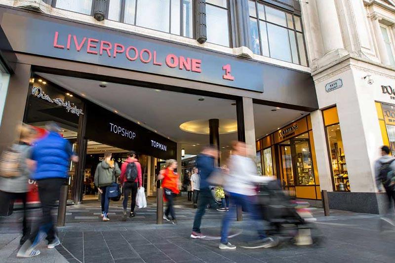 خلق نمای عمیق در مرکز خرید Liverpool
