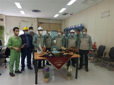 حضور مدیرعامل شرکت به همراه معاونین و مدیران جهت تبریک سال نو به کارکنان شیفت