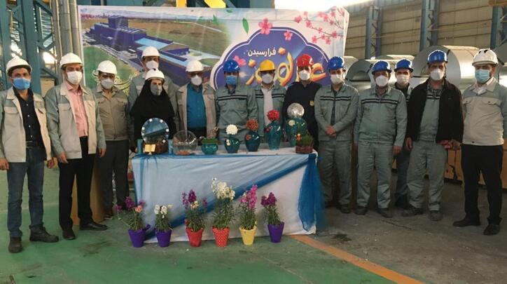 بازدید نوروزی مدیران شرکت ورق خودرو چھارمحال و بختیاری از واحدھای حاضر در شرکت