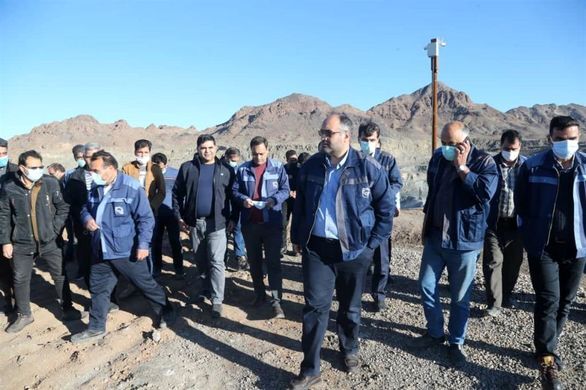 دیدار مدیر عامل شرکت سنگ آهن مرکزی ایران با کارکنان معدن سه چاهون
