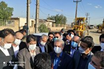 آغاز عملیات بهسازی معابر و خیابان‌های شهرک صنعتی شماره یک آبادان با حضور وزیر صمت