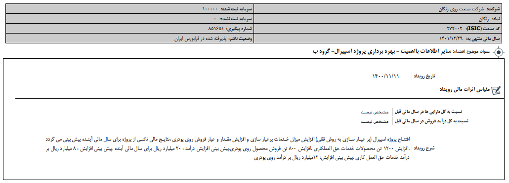 بهرهبرداری از پروژه جدید «زنگان» بهرهبرداری از پروژه جدید «زنگان»