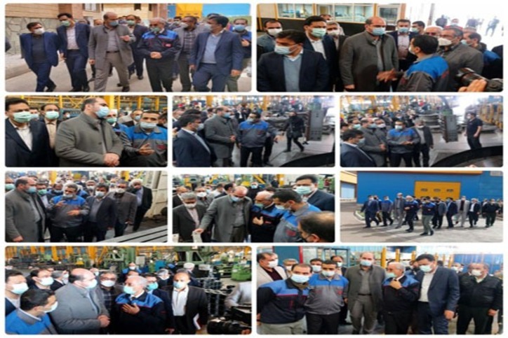 بازدید میدانی استاندار تهران از سه واحد تولیدی در شهرک صنعتی شمس آباد