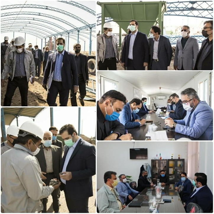 حضور مدیرعامل فولاد خراسان در شهرک صنعتی عطار نیشابور و بازدید از شرکت‌های همکار