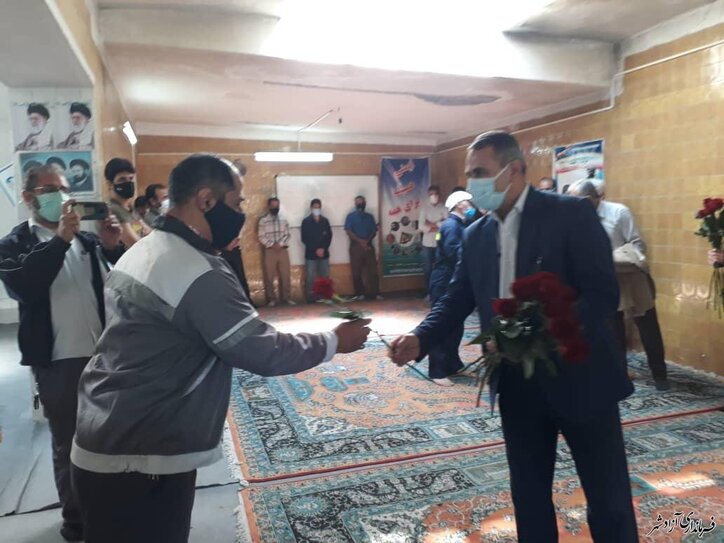تجلیل و قدردانی از کارگران پرتلاش معدن زمستان یورت آزادشهر