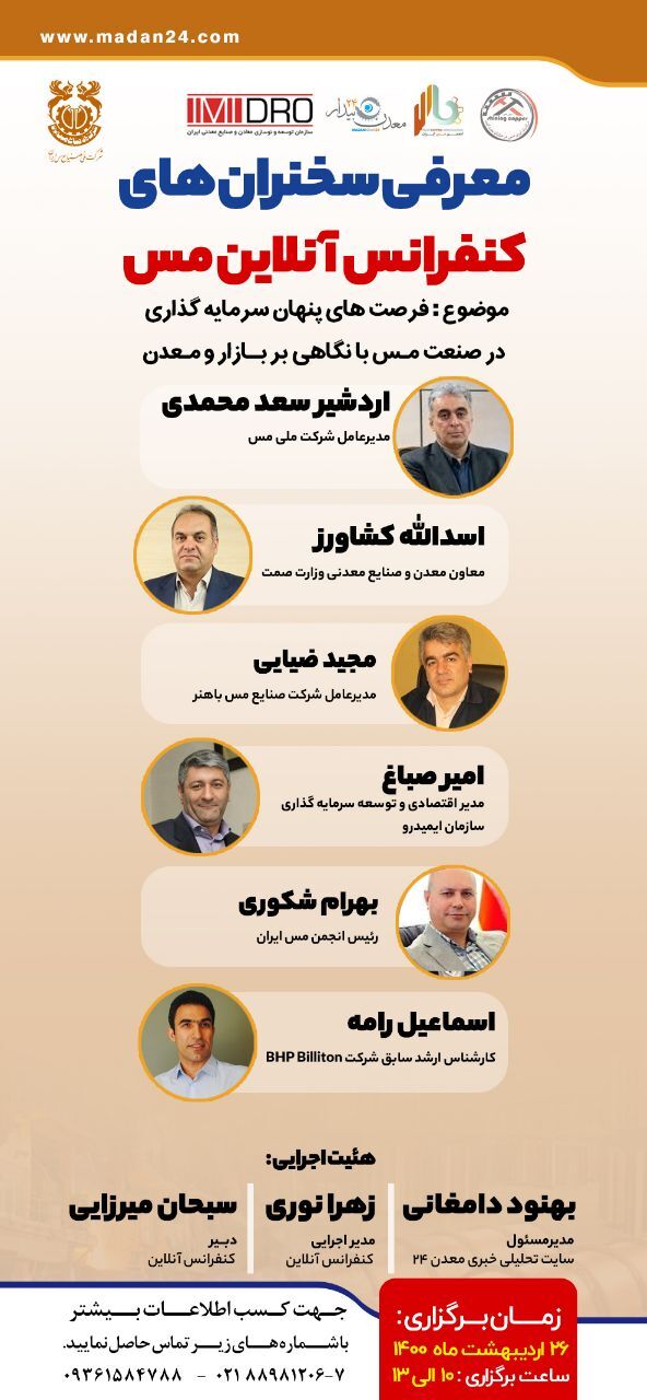 سخنرانی مدیرعامل «فملی» در نخستین کنفرانس آنلاین مس سخنرانی مدیرعامل «فملی» در نخستین کنفرانس آنلاین مس