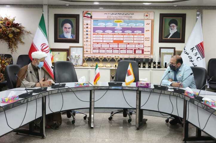مدیرعامل فولاد خوزستان با امام جمعه و فرماندار شهرستان کارون دیدار کرد