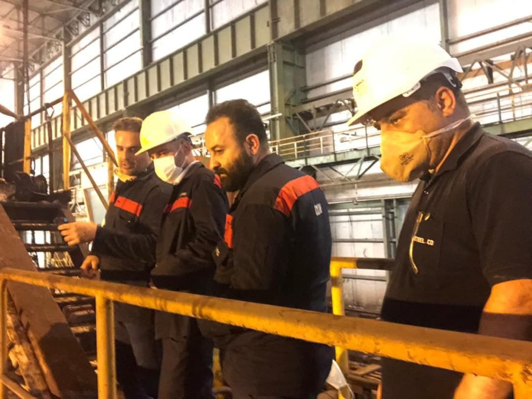 بازدید سرپرست مدیریت عامل شرکت فولاد اکسین از خط تولید بازدید سرپرست مدیریت عامل شرکت فولاد اکسین از خط تولید
