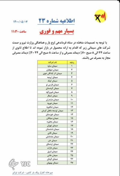 عرضه سیمان در بورس کالا ادامه&zwnj;دار خواهد بود