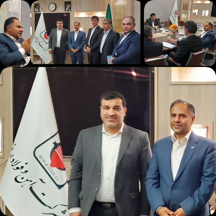 جلسه مهندس محمدی مدیرعامل شرکت آهن و فولاد ارفع با مدیرعامل بانک تجارت کشور