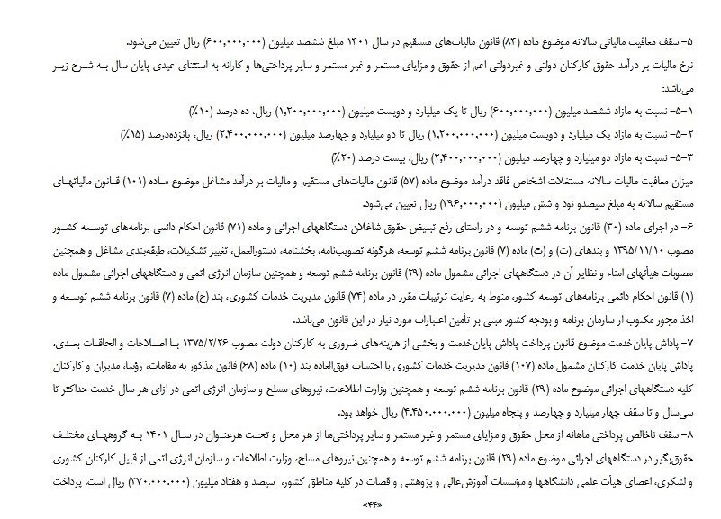 جزئیات بودجه ۱۴۰۱| حقوق زیر ۵ میلیون تومان از مالیات معاف میشود جزئیات بودجه ۱۴۰۱| حقوق زیر ۵ میلیون تومان از مالیات معاف میشود