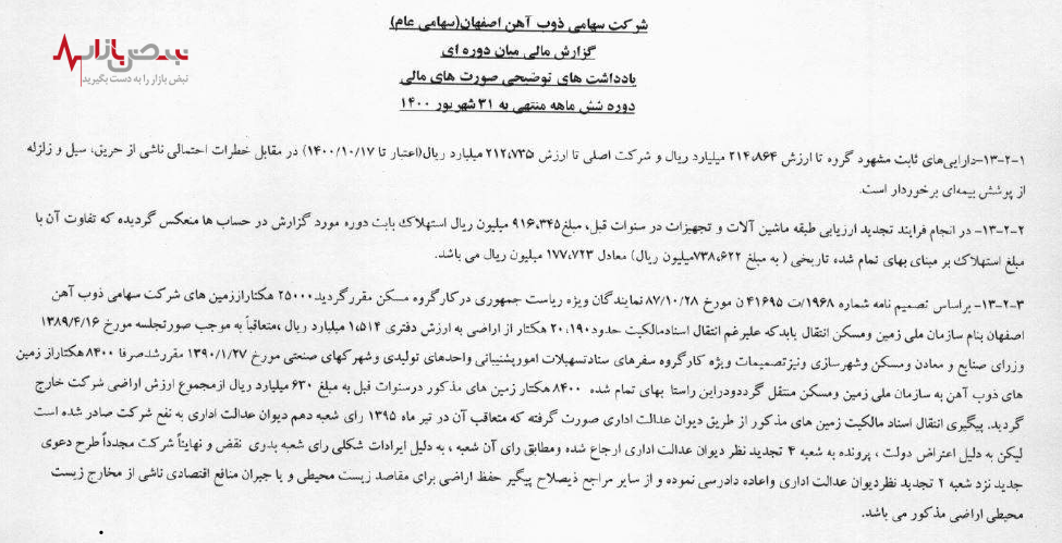 میراث احمدی نژاد برای ذوب آهن اصفهان میراث احمدی نژاد برای ذوب آهن اصفهان