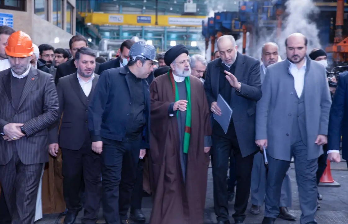 افتتاح کارخانه آهن اسفنجی و خط کلاف مجتمع فولاد بافق با حضور رئیس جمهور