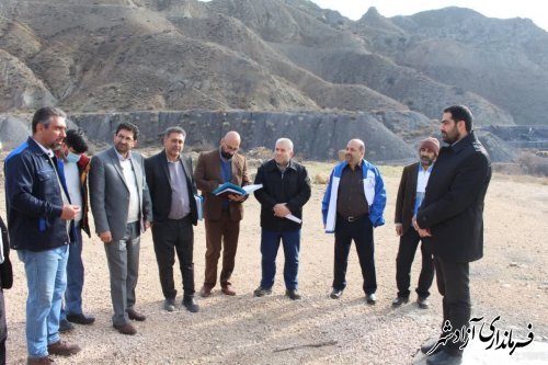 بازدید فرماندار شهرستان آزادشهر از معدن شرکت گمانه چشمه ساران بازدید فرماندار شهرستان آزادشهر از معدن شرکت گمانه چشمه ساران