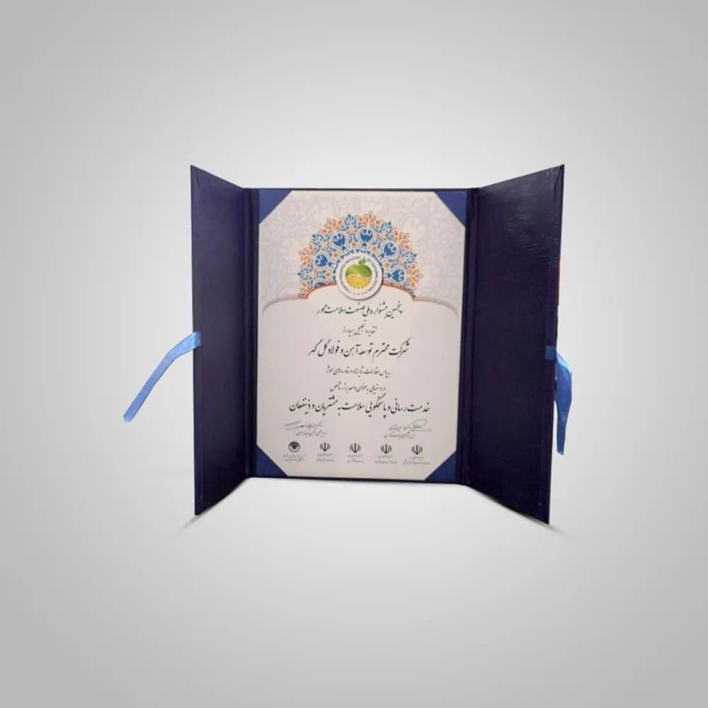شرکت توسعه آهن و فولاد گل گهر تندیس زرین یک ستاره جشنواره ملی صنعت سلامت محور را دریافت کرد