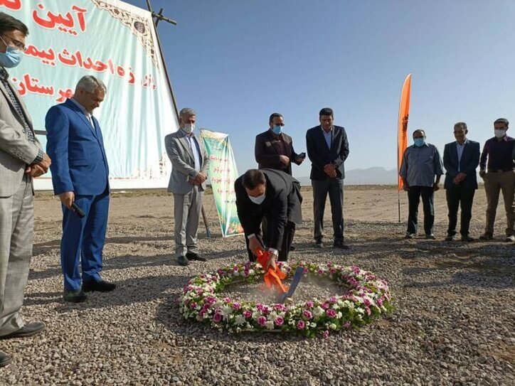 کلنگ ساخت بیمارستان ۱۵۰ تختخوابی شهربابک به زمین زده شد