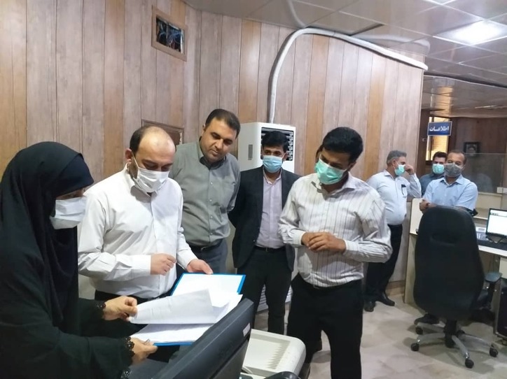 بازدید استاندار هرمزگان از سامانه تلفنی ۱۲۴