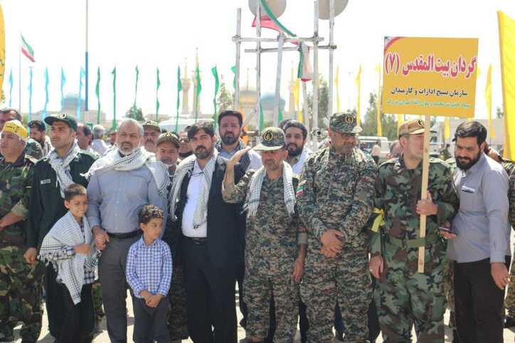 رئیس مرکز سرمایه انسانی وزارت صمت در رزمایش فاتحان خرمشهر؛ فاتحان قدس، شرکت کرد