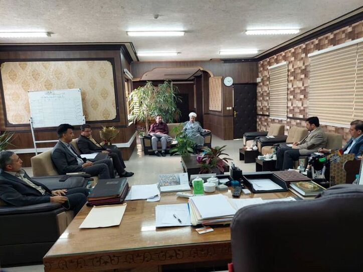 جلسه تعاملی مدیرعامل ذوب آهن اصفهان و مسوولین شهرستان لنجان