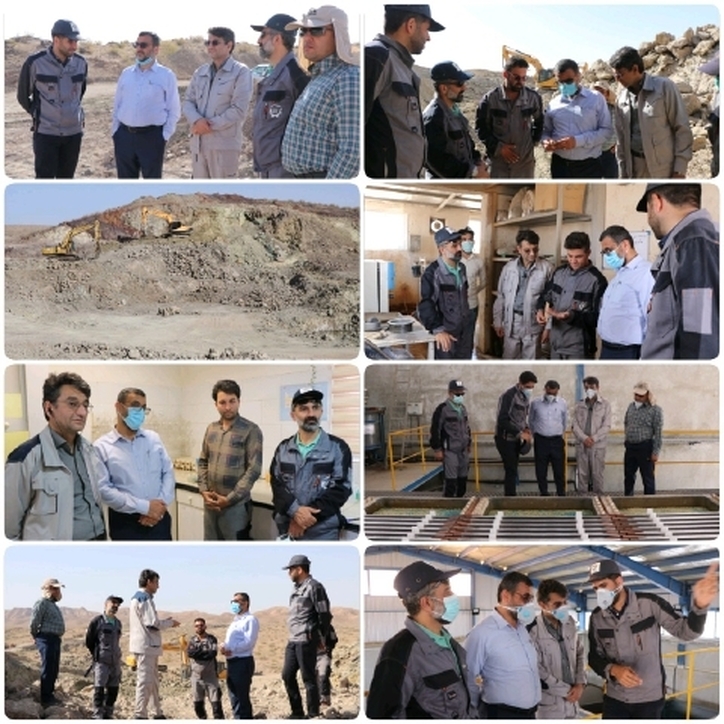 بازدید مدیر کل صمت خراسان جنوبی در معیت معاون استاندار از دو معدن مس و اولین واحد تولید مس کاتد در استان