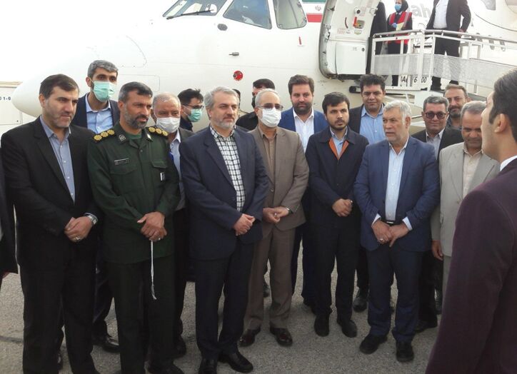 وزیر صمت به منظور افتتاح طرح‌های معدنی و صنعتی وارد سیرجان شد