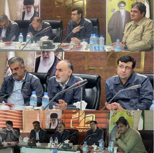 بازدید مدیر عامل شرکت گسترش صنایع معدنی کاوه پارس و مهندس حسینی مدیرعامل گروه سیمان تهران از شرکت سیمان ایلام