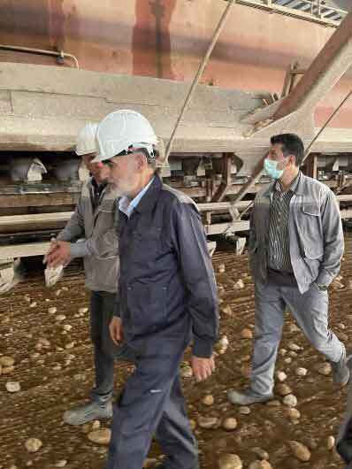 بازدید مدیر عامل شرکت گسترش صنایع معدنی کاوه پارس و مهندس حسینی مدیرعامل گروه سیمان تهران از شرکت سیمان ایلام