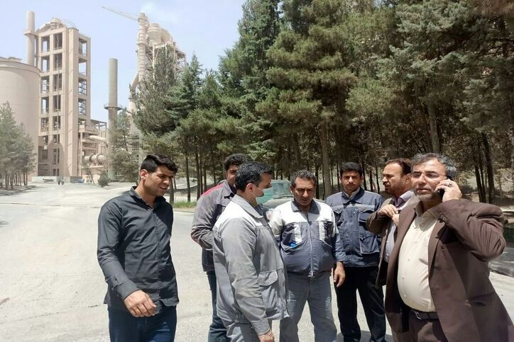 آتش سوزی در کارخانه سیمان ایلام مهار شد