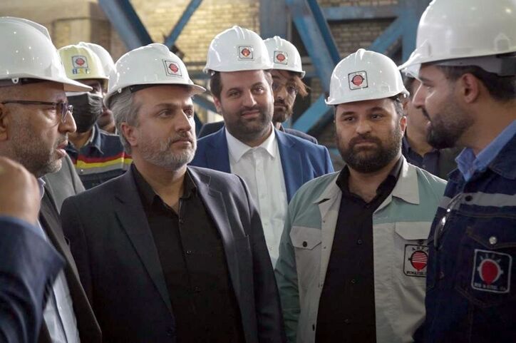 بازدید وزیر صمت از شرکت آهن و فولاد ارفع