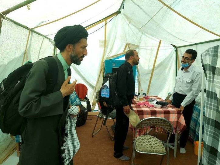 حضور امام‌ جمعه اردکان در موکب چادرملو