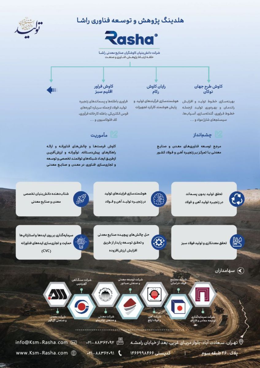 تقویت اقتصاد دانش&zwnj;بنیان و بومی&zwnj;سازی تکنولوژی؛ دو ماموریت اصلی راشا