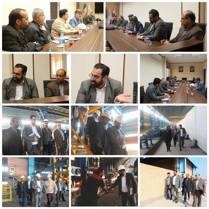 بازدید مشترک مدیر کل تعاون کار و رفاه اجتماعی خوزستان و مدیر کل بنیاد شهید و امور ایثارگران استان از شرکت فولاد کاوه اروند
