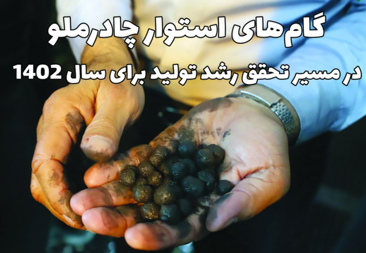 گام‌های استوار چادرملو در مسیر تحقق رشد تولید برای سال ۱۴۰۲
