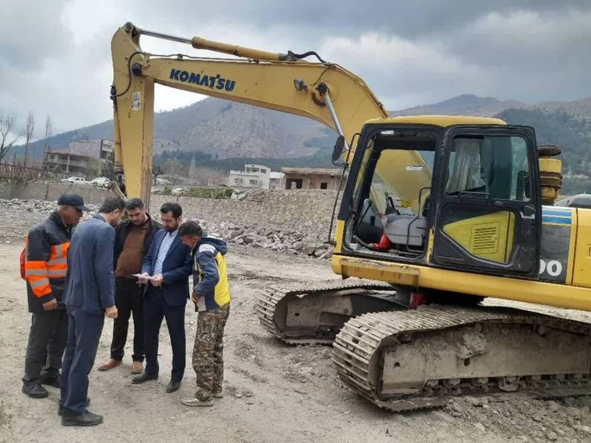توقف برداشت غیرمجاز شن و ماسه از بستر رودخانه قره چای با دستور دادستان رامیان