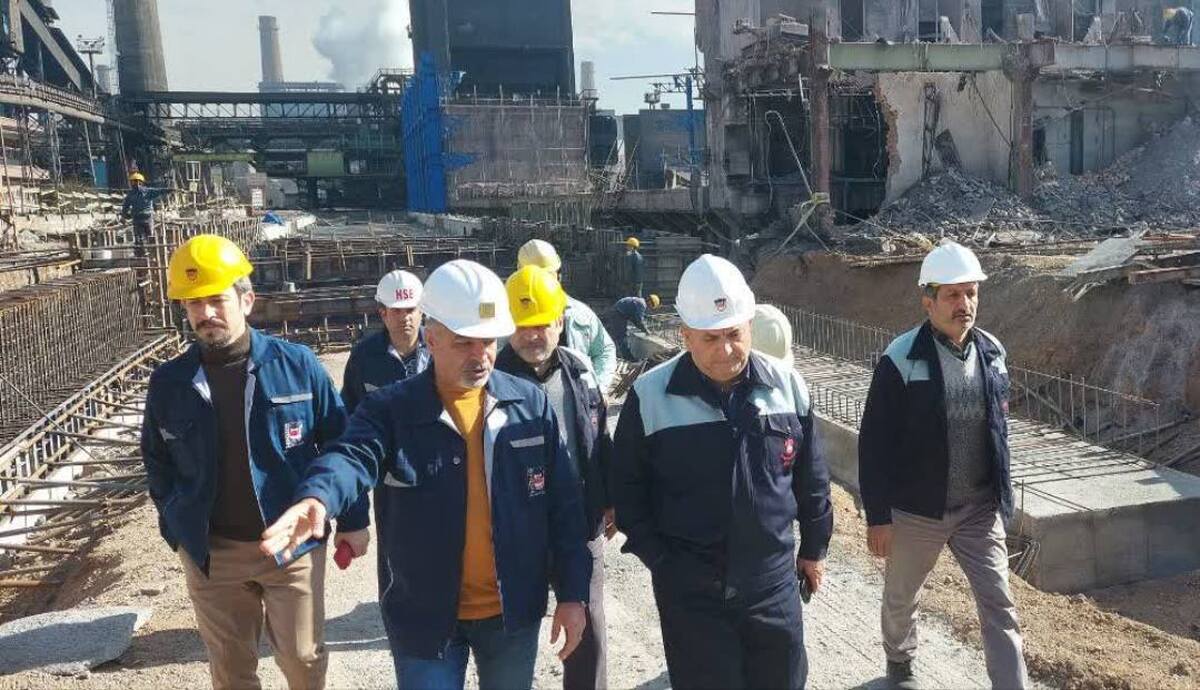 بازدید مدیرعامل از پروژه‌های در دست اقدام ذوب آهن اصفهان