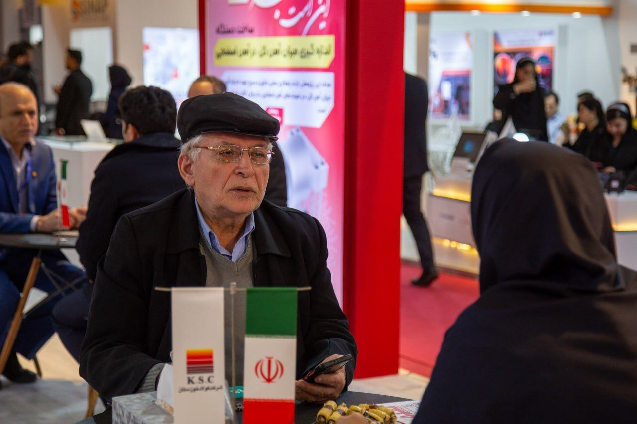 آخرین روز برگزاری نمایشگاه ملی فولاد ایران با حضور معاون وزیر صمت در غرفه فولاد خوزستان همراه بود