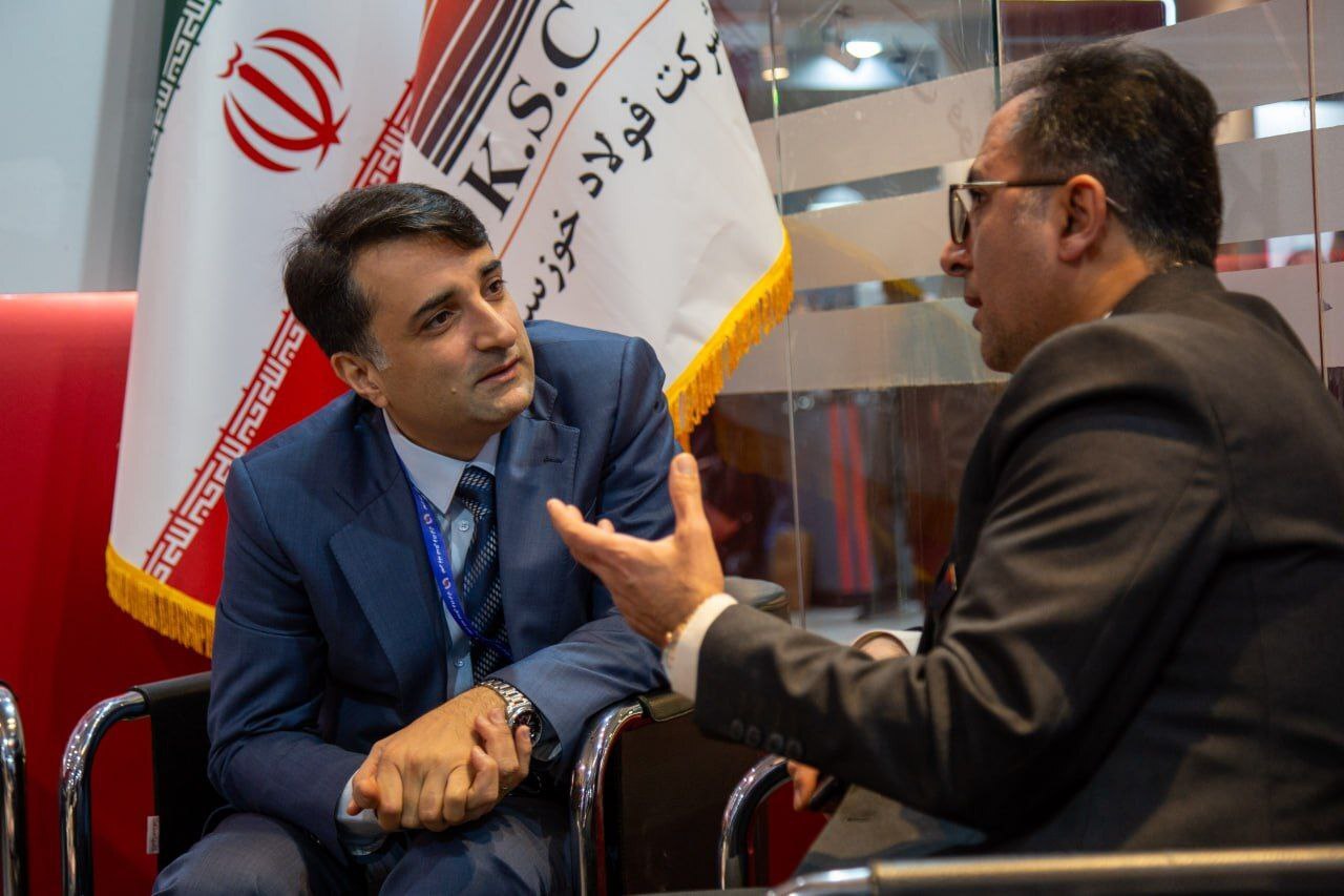 آخرین روز برگزاری نمایشگاه ملی فولاد ایران با حضور معاون وزیر صمت در غرفه فولاد خوزستان همراه بود