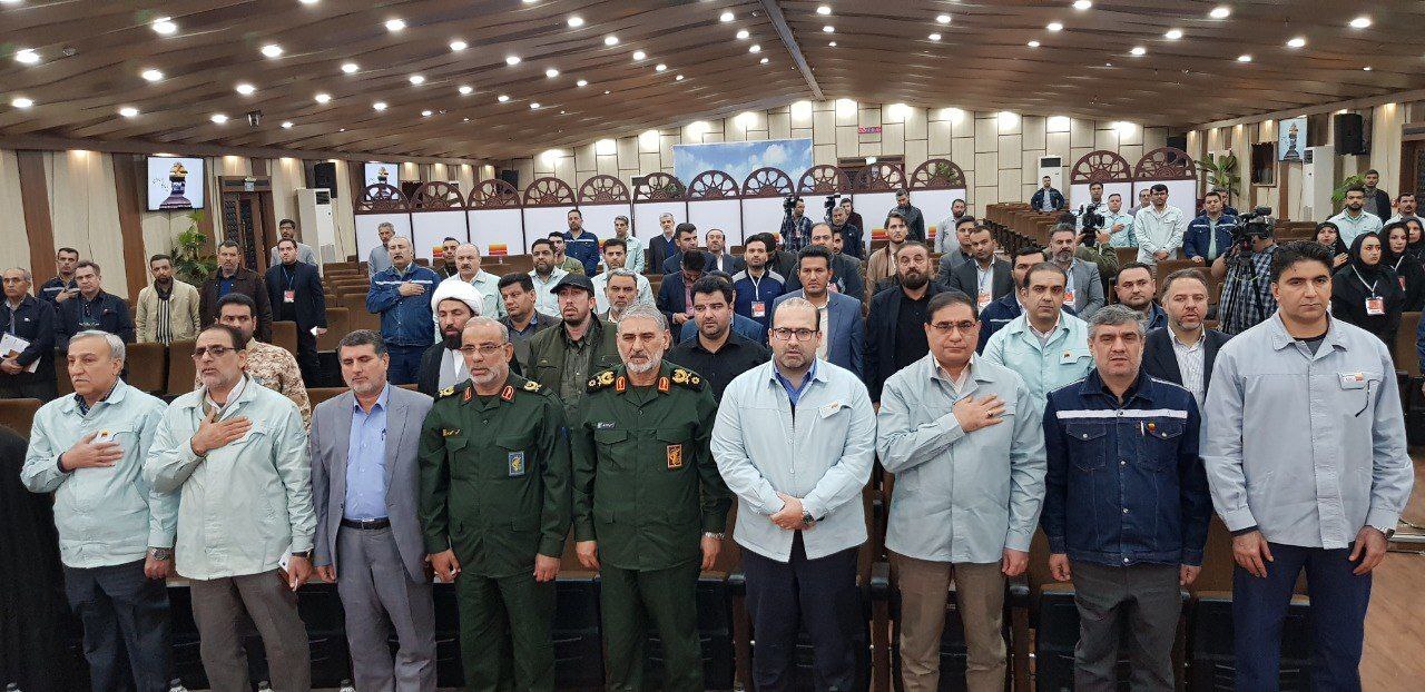 آیین افتتاح جاده قلعه چنعان به کانتکس با حضور مسوولان کشوری و لشکری در شرکت فولاد خوزستان