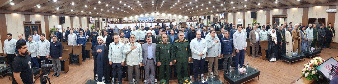 آیین افتتاح جاده قلعه چنعان به کانتکس با حضور مسوولان کشوری و لشکری در شرکت فولاد خوزستان