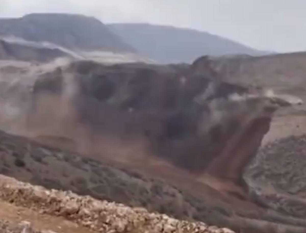 رانش کوه و ریزش معدن طلا در ترکیه
