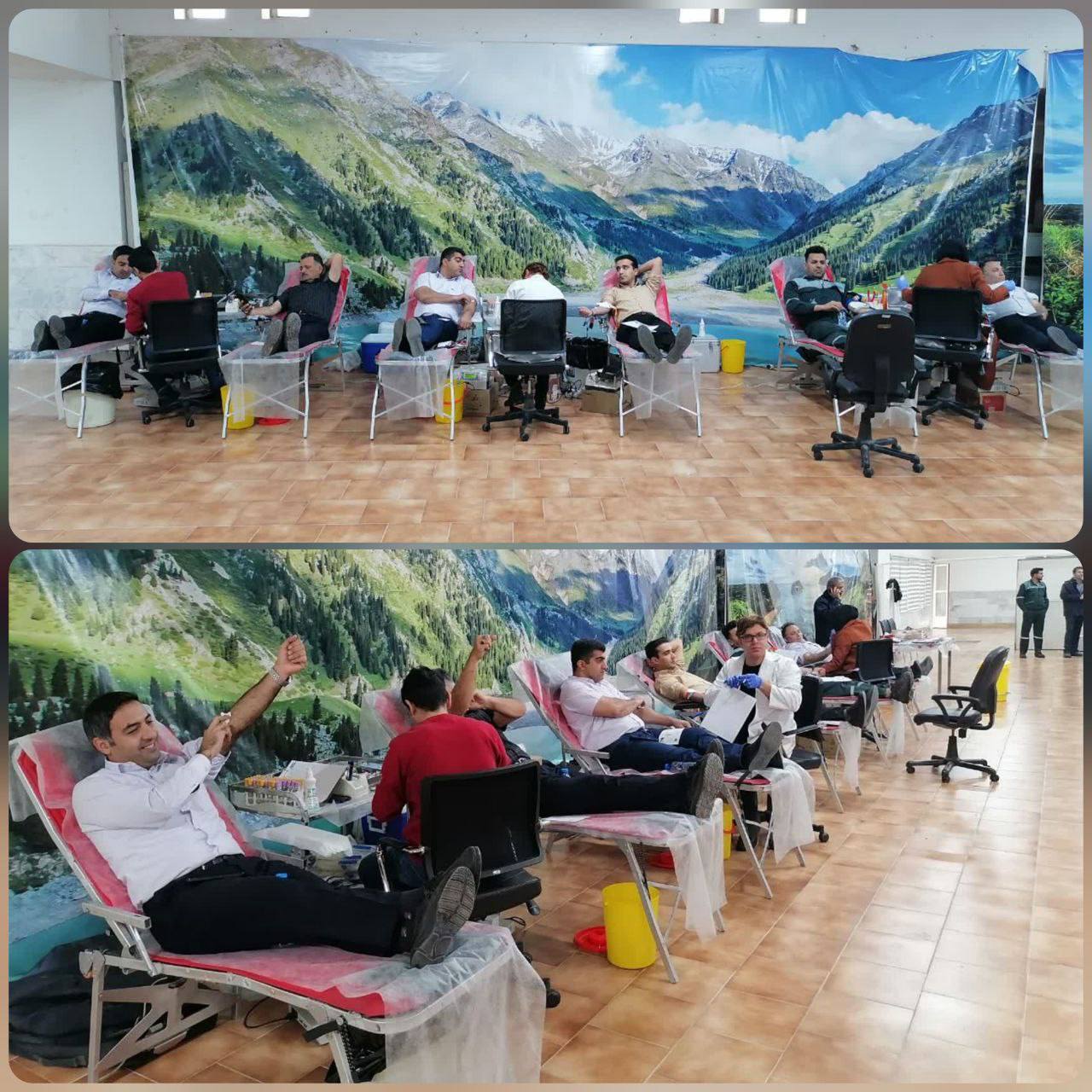 استقبال کارکنان شرکت فولاد آلیاژی ایران از برنامه اهدای خون