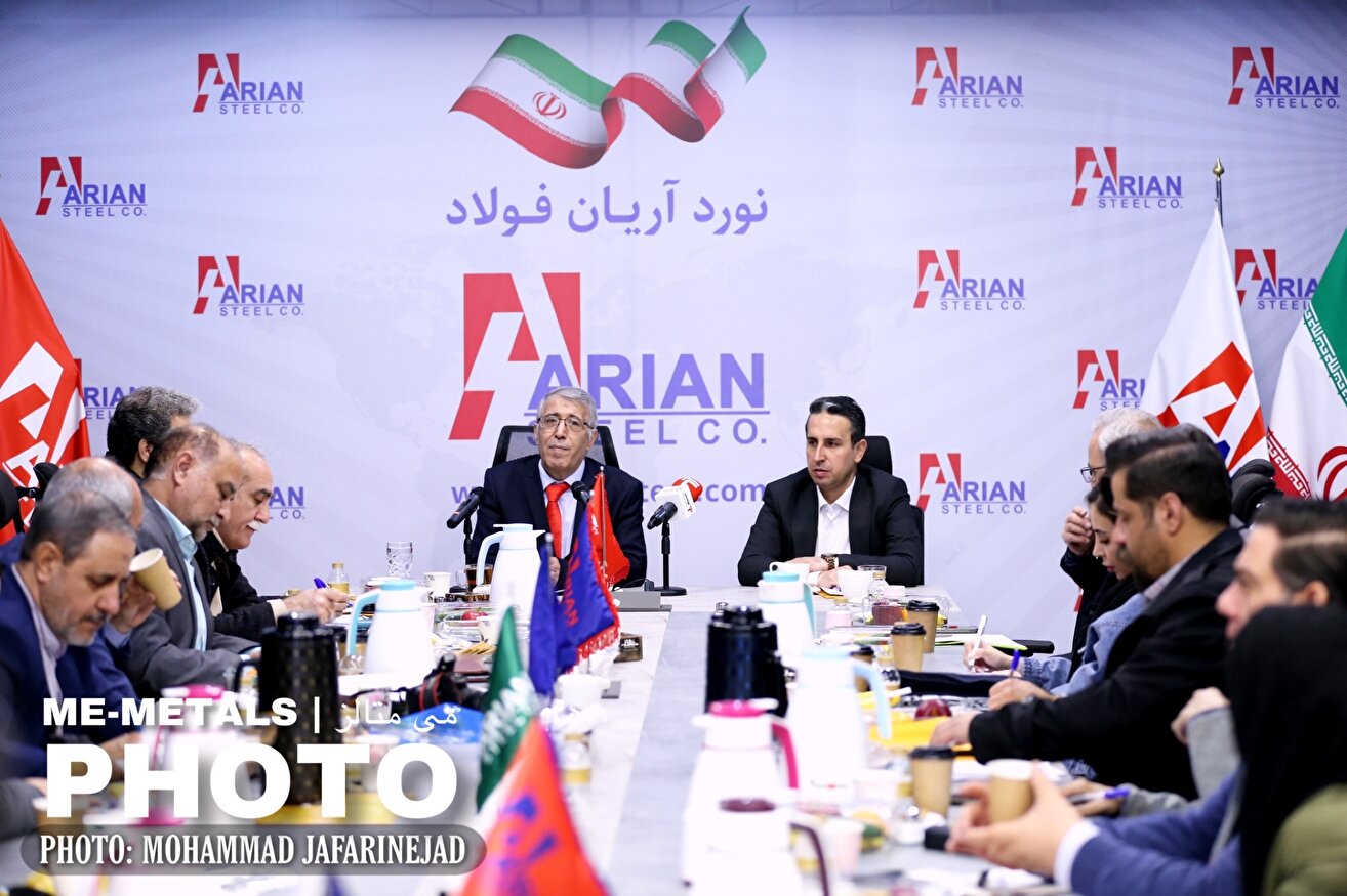 گزارش تصویری از نشست خبری مدیرعامل شرکت نورد آریان فولاد