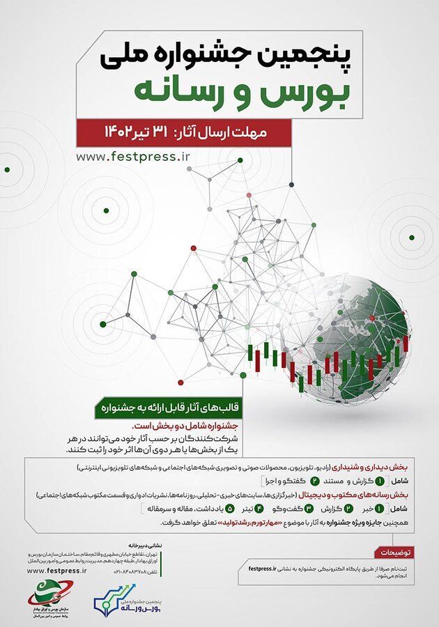 فراخوان پنجمین جشنواره ملی «بورس و رسانه»