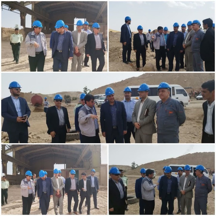 بازدید مدیرکل صمت خوزستان از فاز دوم کارخانه سیمان کارون