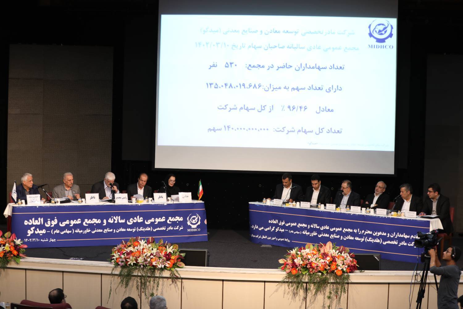 مجمع عمومی عادی سالانه و مجمع عمومی فوقالعاده میدکو به صورت حضوری برگزار شد مجمع عمومی عادی سالانه و مجمع عمومی فوقالعاده میدکو به صورت حضوری برگزار شد