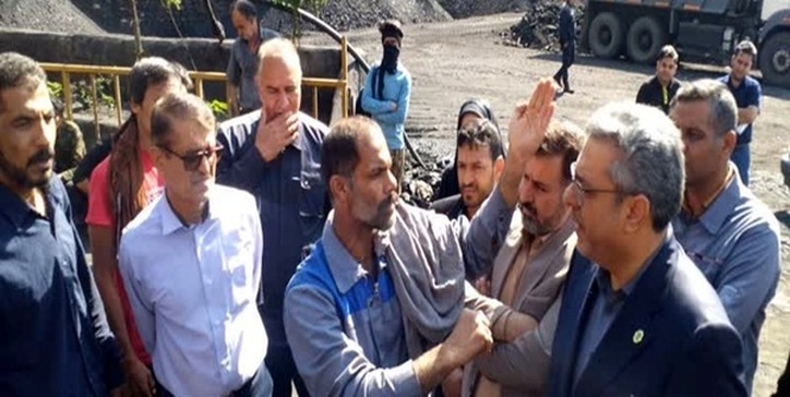 بازدید فرماندار از تونل‌های ۱۲-۱۴ معدن «کوهبنان»