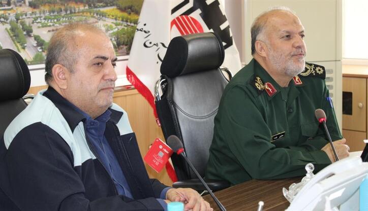 دیدار فرمانده سپاه صاحب الزمان (عج) با مدیرعامل ذوب آهن اصفهان