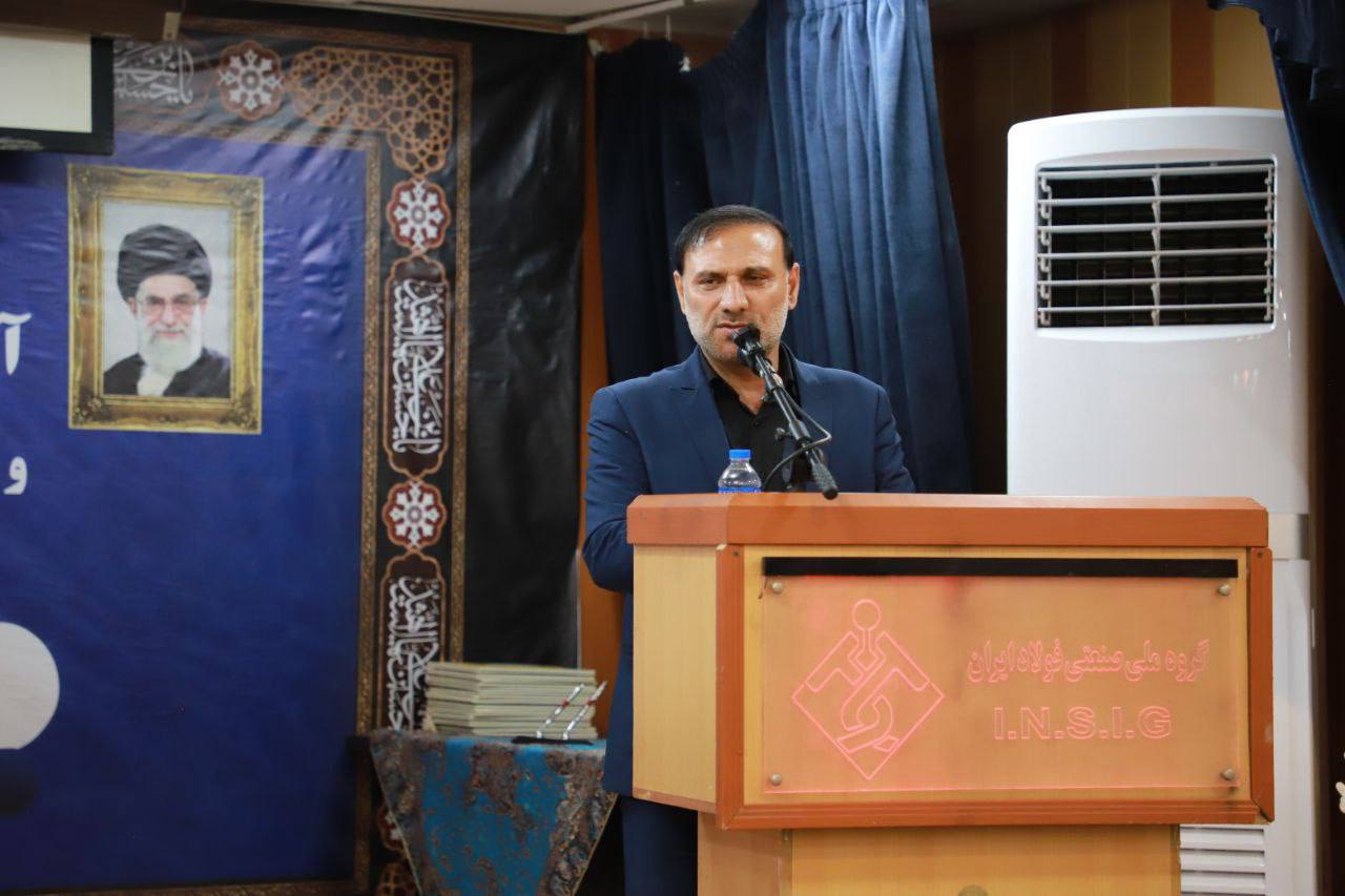 آیین حمایت گروه ملی صنعتی فولاد ایران از قهرمانان کشتی فرنگی خوزستان برگزار شد
