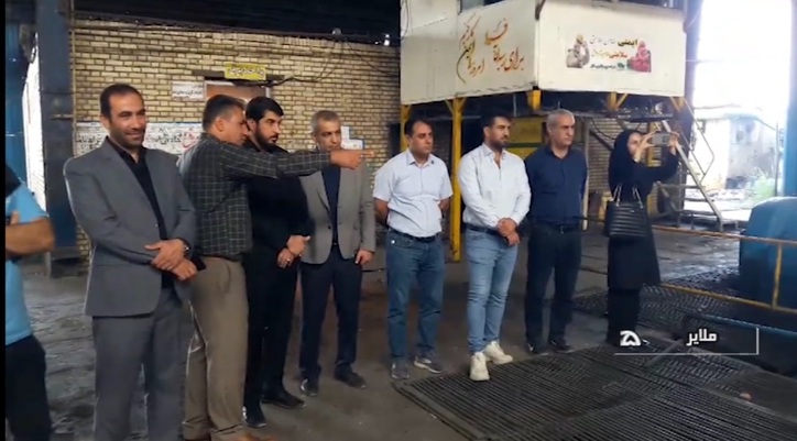 بازدید فرماندار ملایر از مراحل راه‌اندازی شرکت ذوب آهن آلیاژی